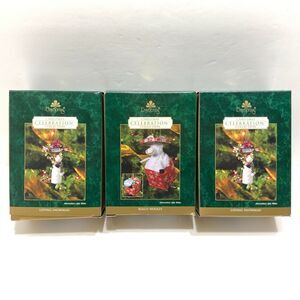 Lot 3 DaySpring Christmas Tree Ornaments 1 Really Woolly & 2 Loving Snowman NEW